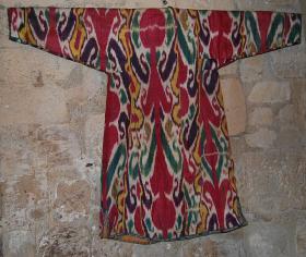  One of the very best pieces of Ikat Chapan 19th century, beautiful colours and lovely colours.