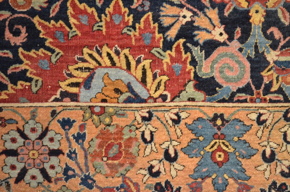Kerman Vase Carpet Fragment