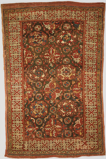 small pattern Holbein carpet