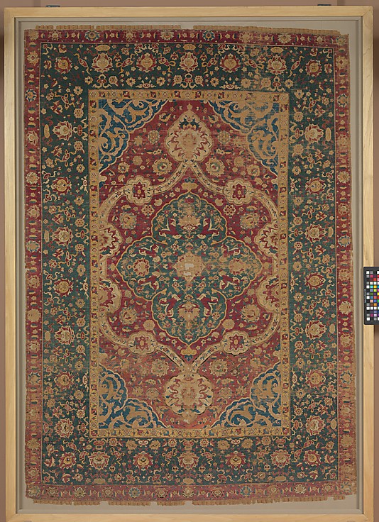 silk Kashan carpet