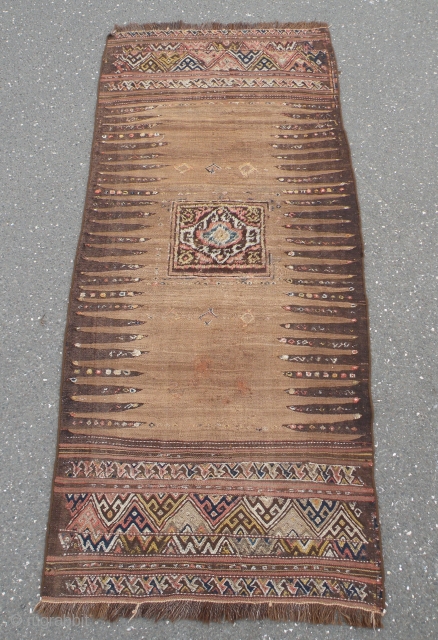 Antique Kordi flatwoven sofreh 88x200 cm                           