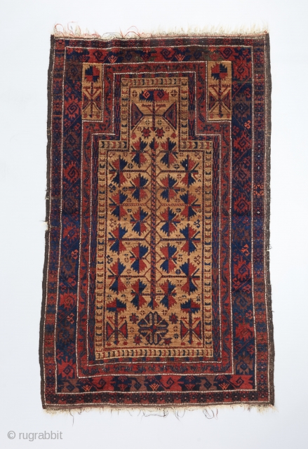 Beautiful Baluch tree of life prayer rug recently acquired. Beautiful wool and weave. Very good condition. 

Please visit our website for more rare woven art : www.bbolour.com      