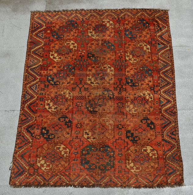 Ersari main carpet. 7'6" x 6'3".                           