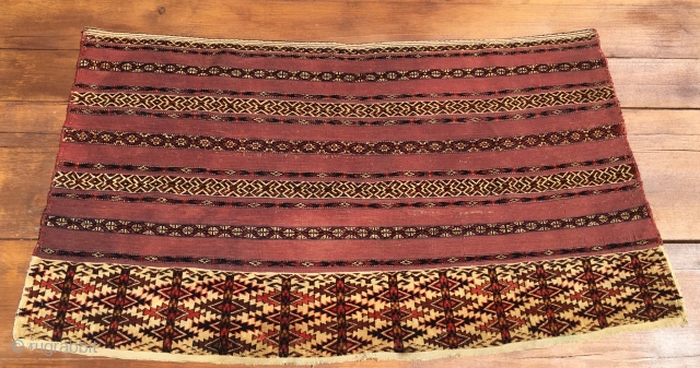 Turkman Tekke Ak Cuval. Cm 70x130. Over a 100 y old. In good condition. Getting rare…..                 