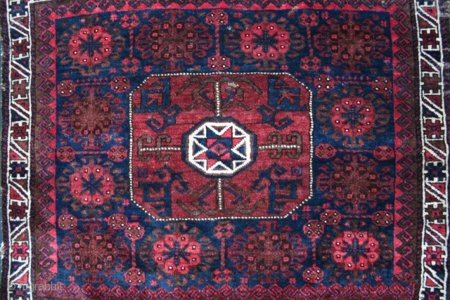 ca.1880 Baluch Bagface,.silky wool ,Natural colour,.size:70x88 cm 2.3x2.9 ft