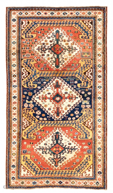 Karabagh Rug, Southern Caucasus, late 19th Century. 4'5" x 7'10" (135x240 cm). Very good condition, full pile. Provenance: A private Eastern European collection.          