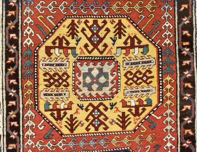 Caucasian Chajli Rug, 4 x 7.3 Ft  (120x220 cm)                       