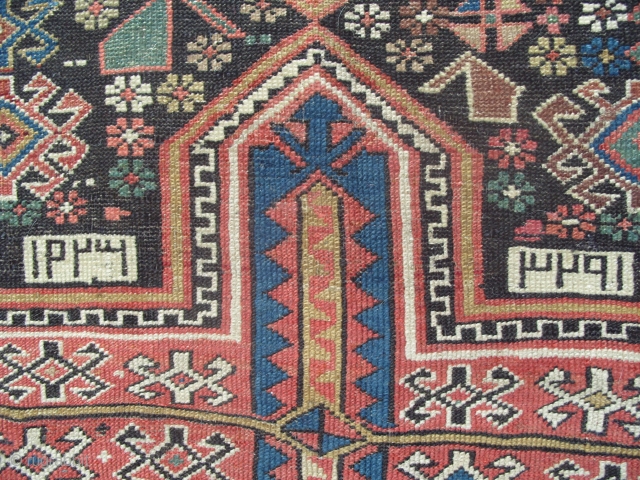 An Antique Caucasian Shirvan Rug, dated in several places.                        