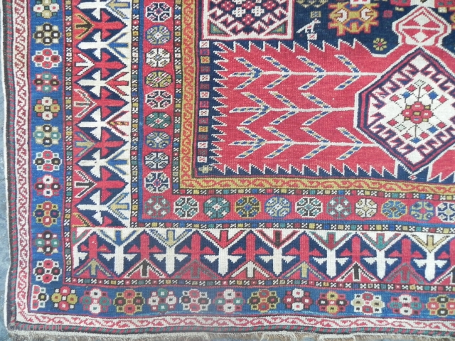 An Outstanding Large Antique Caucasian Shirvan Rug recently acquired from an exceptional private collection in California, 11.1x5.6 ft (338x171 cm), A Superb Representative of woven art, Excellent Original Condition, No Issues and  ...