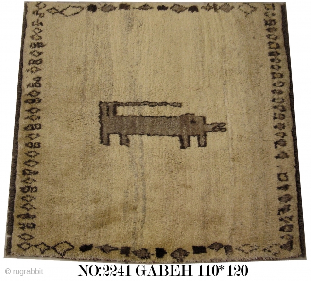 Rug no: 2241
Size: 120x110 cm
"Lion rug" woven by a young girl on her early stage of weaving lessons, It is obvious from its simplicity of design. long and hand spun wool pile, ...