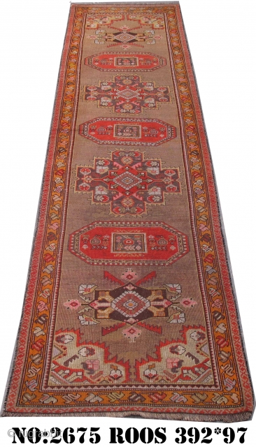 Rug No: 2675, Caucasian runner, restored, all wool. 
Freight to overseas would be possible. Freight be quoted on application. Pay-Pal payment only.           
