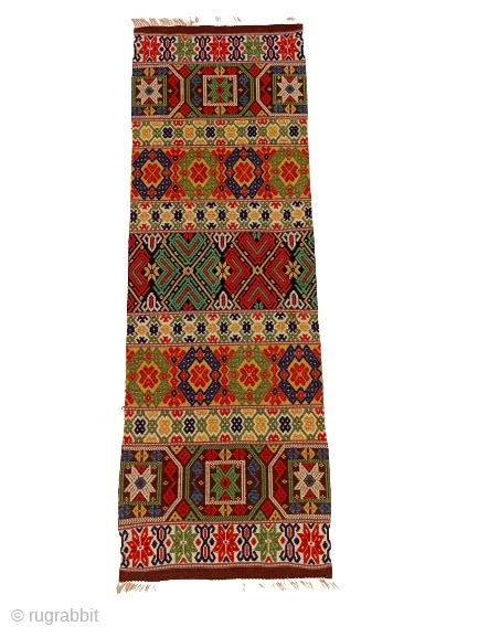 Beautiful swedish old kilim Size 172×57 cm.A very good example using natural dyes.Contact for more info and price.               