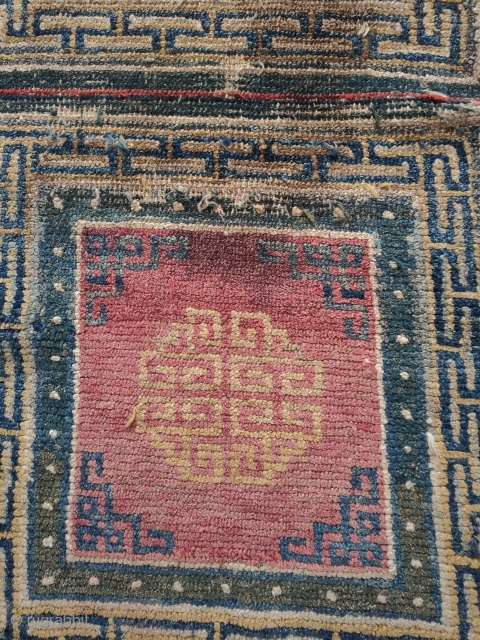 mid 19c. tibetan squares of 
smaller size...very nice old colors                       