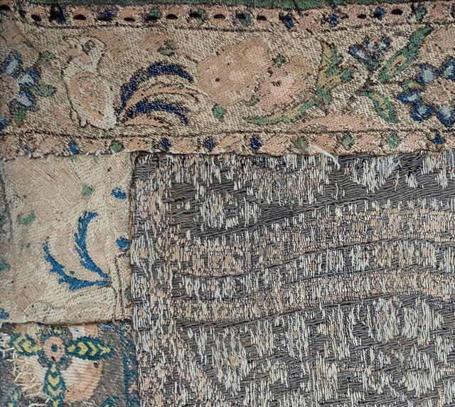 persian safavid brocade fragment.                             
