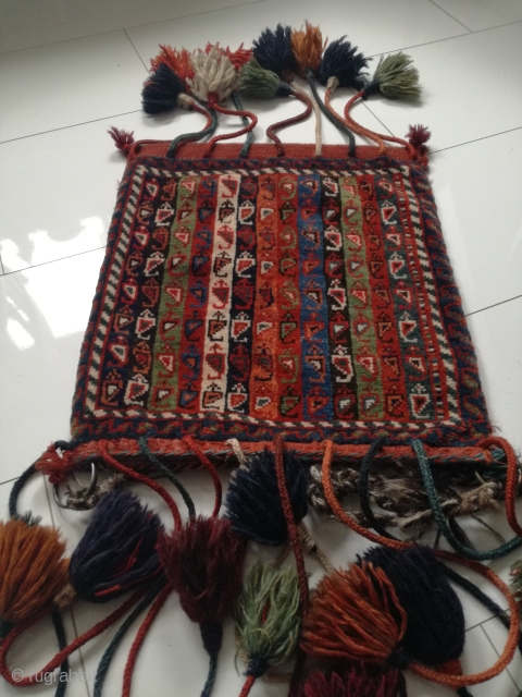 Antique Qashqai bag in perfect condition. 53/45 cm.                         