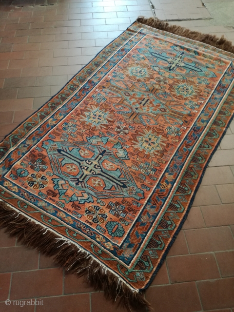 An antique Sumak rug with 210/110 cm in very good shape.                      