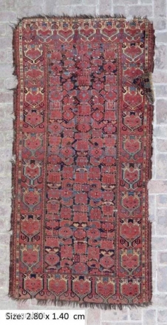 E19thC Ersari Turkoman main carpet 
2.8x1.4ms                           