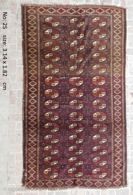 19thC Turkoman main carpet
                             