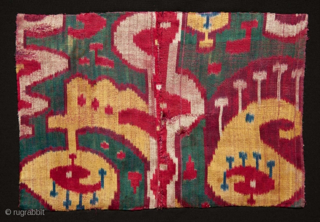 Uzbek Velvet Fragment 32 x 22 cm