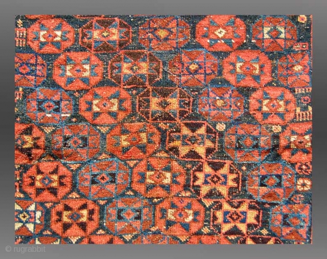 Afshar Rug, Persia, 19th Century, 3'10" x 5'2"
An atypical field pattern for an Afshar rug, but this weaving falls into the odd group that was featured in the HALI article, Outback Afshars, ...