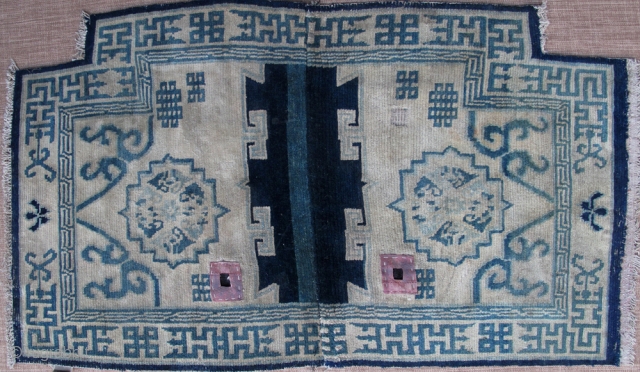 5726# Tibet saddle, 102x67cm(40x26''), 19th century