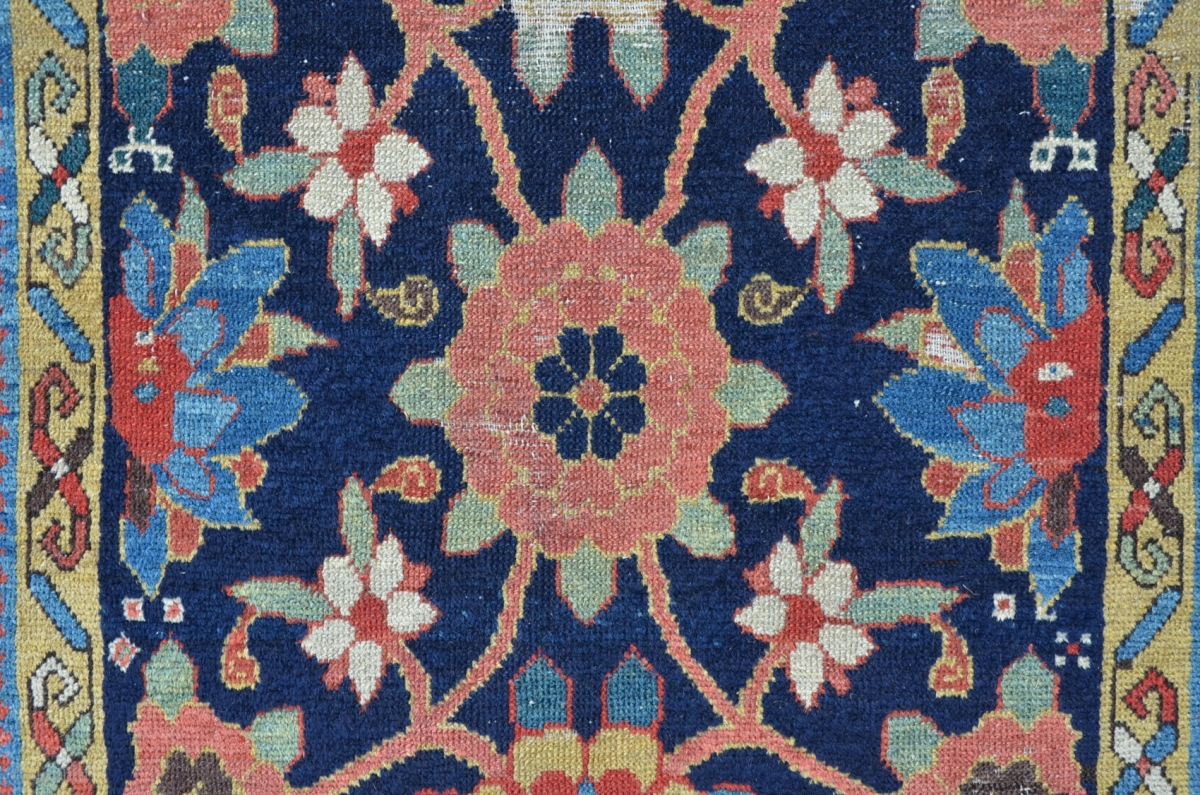 Antique NW Persian Carpet, ca.1800, 407 x 106 cm, great colors and