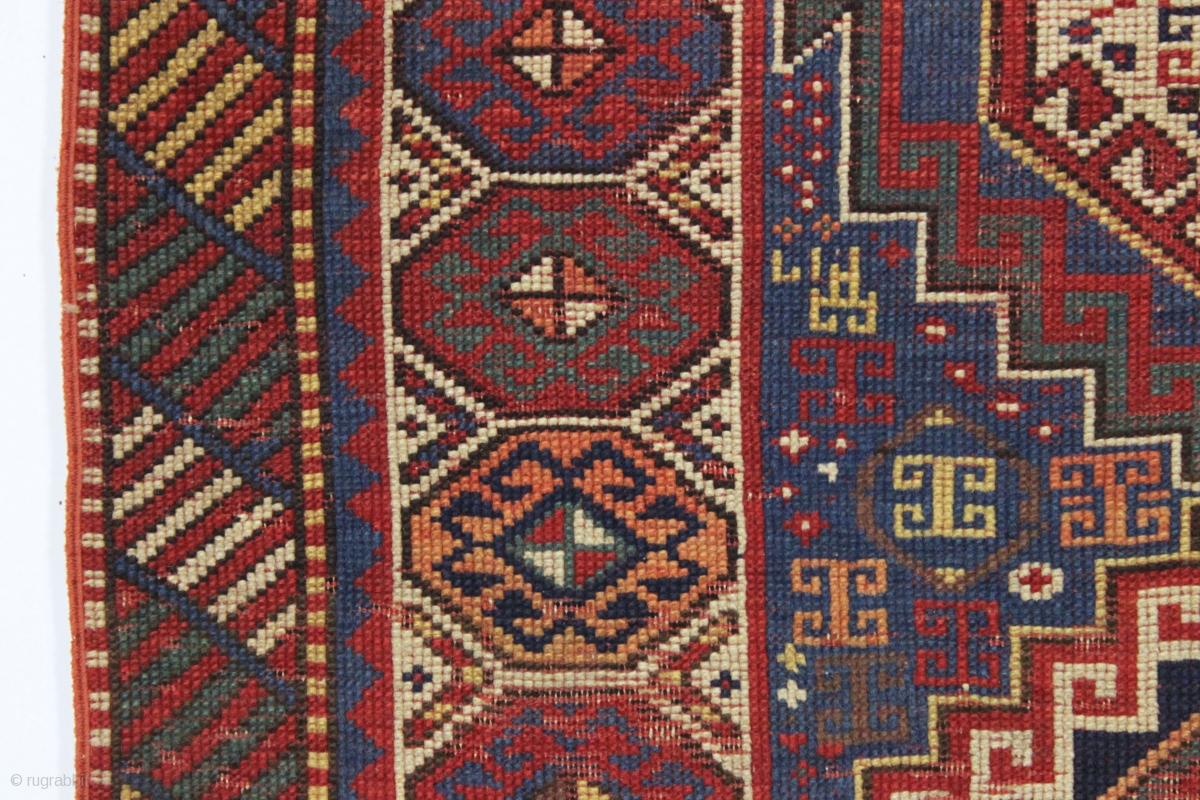 Antique Kazak With An Unusual, If Not Unique Design. The Center Reserve 