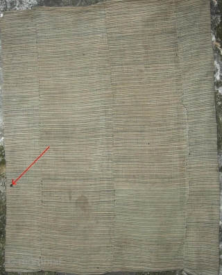 Chinese Hemp Blanket: Unique bast fiber blanket from Malipo, Zhuang and Miao Autonomous Prefecture, Wenshan County, Yunnan China near Vietnam The border looks to be cotton weft and a very fine hemp  ...
