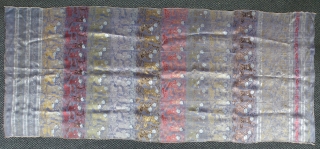 Antique Chinese silk woven fabric, fragment: 70x163cm                          