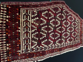 Antique Turkmen Yomud Silky Wool Asmalyk and Wall Hanging Decorative All Natural Colors. Size - ''120 cm x 58 cm'' Thank you for visiting my Rugrabbit store.      