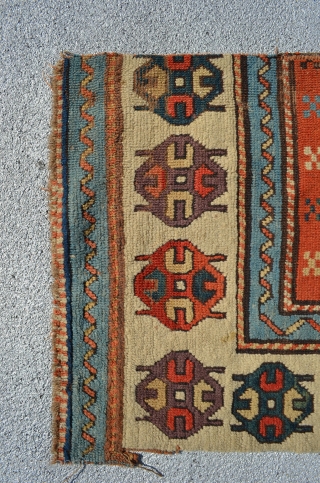 Caucasian rug fragment. 2' x 1'11".                           
