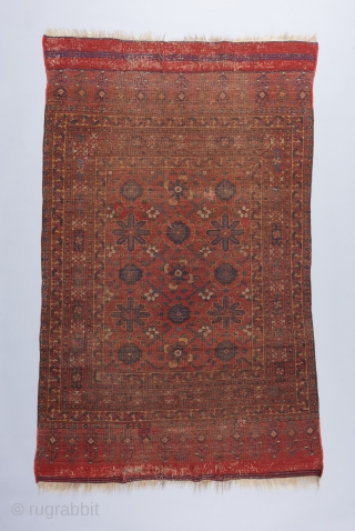 Beautiful and rare Beshir Mina Khani rug. Very good age and great color and format.                  