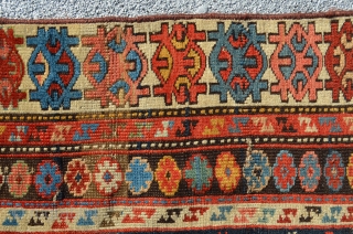 Old Shirvan with rich colors.  4'3" x 3'2".                        