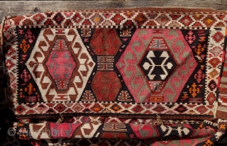 Complete Mafrash, bag for storing and transporting bedding and garments or used as a baby cradle, Gazakh group, Azerbaijan. Mostly natural colours, very good condition,first quarter of 20th century.    