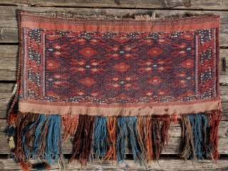 Turkmen Yomut Torba,78x40cm,end of 19th century, complete, very good condition, cleaned, is searching a new home.                 