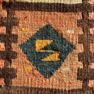Moghari kilim from east Afghanistan, 340x130cm, beginning of 20th century.
Handspun wool, all natural colours.
Perfect condition, no repairs.                