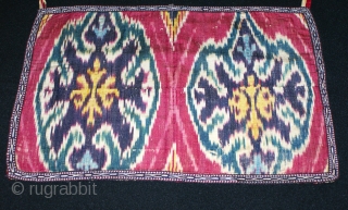 1850th Uzbek adras Ikat fragment, it is excellent piece, as a collector, superb natural dyes colours.and design. It can be very good decorative piece. it is silk warp cotton weft. Very cute ...