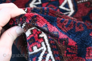 ca.1880 Baluch Bagface,.silky wool ,Natural colour,.size:70x88 cm 2.3x2.9 ft
