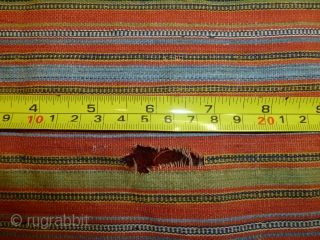 ca.1850 Shahsavan Jajim fragment,.size:24x173 cm