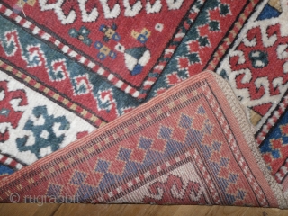 Antique Caucasian Kazak Rug, 3.11 x 7 ft, Excellent Condition with full pile, as found, no repairs, 19th Century. www.RugSpecialist.com, Gallery: Binbirdirek Mah, Peykhane Cd, Ucler Sk, Ersoy Han, 48/2, Sultanahmet, Istanbul,  ...