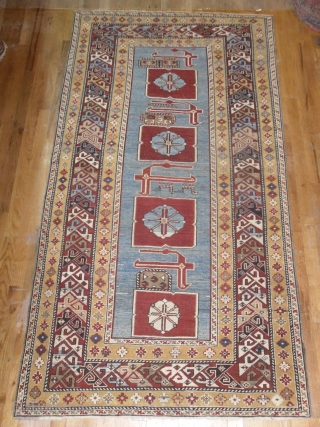 Caucasian Shirvan Karagashli Rug, 6.9 x 3.8 ft, 19th Century, good condition, as found. www.rugspecialist.com                  