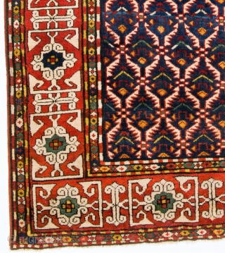 Caucasian Kuba Rug, 34x46 inches (116x185 cm), late 19th century, very good condition with full pile, all original. Provenance: A private English collection
          
