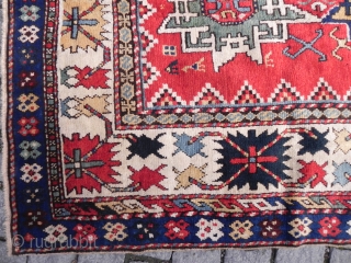 Antique Caucasian Kazak Rug with Lesghi Stars - 2, Excellent condition with full pile, second half 19th century.               