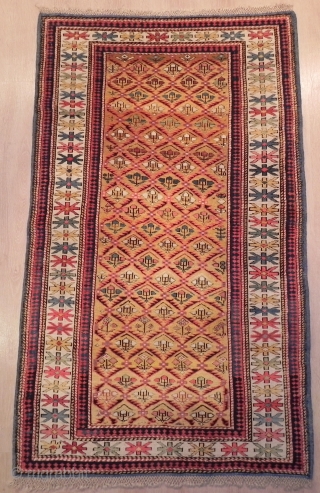 Antique Caucasian Daghestan Rug, 5.6 x 3.3 ft, 19th Century, Excellent Condition, full pile, no repairs.                 
