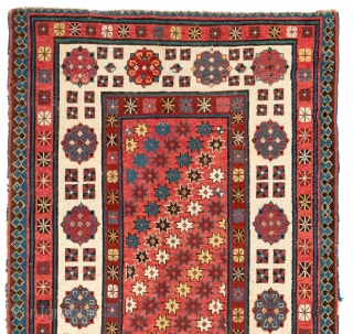 Caucasian Talish long Rug, 3.3 x 7.2 ft  (99x217 cm), 19th Century. Original as found, slight losses to the ends and sides as seen, otherwise in very good condition. stock no:  ...