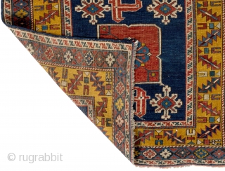 Antique Caucasian Kuba Karagashli rug, North East Azerbaijan, 34x48 inches (86x123 cm), late 19th Century, no: A12                