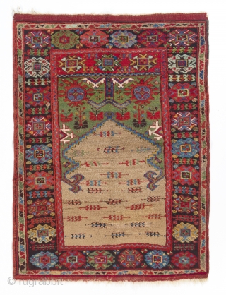 Central Anatolian Prayer Rug, 100x130 cm                           