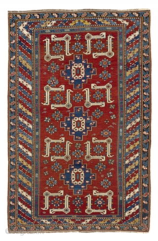 Antique Caucasian Shirvan Rug, 3.6 x 5.4 ft (106x163 cm)                       