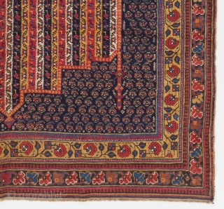 An Exceptional antique Afshar Rug with Moharramat design, South Persia, ca 1870, 5'3" x 8'6" (160x260 cm)                