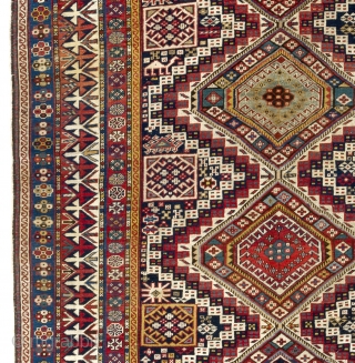 Large Antique Caucasian Shirvan Rug in immaculate condition. 5'4" x 11' Ft - 162x335 cm                  